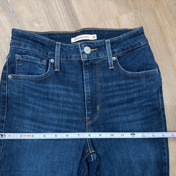 Levi’s 721 High Rise Skinny Jeans Size 26 - Picture 7 of 10